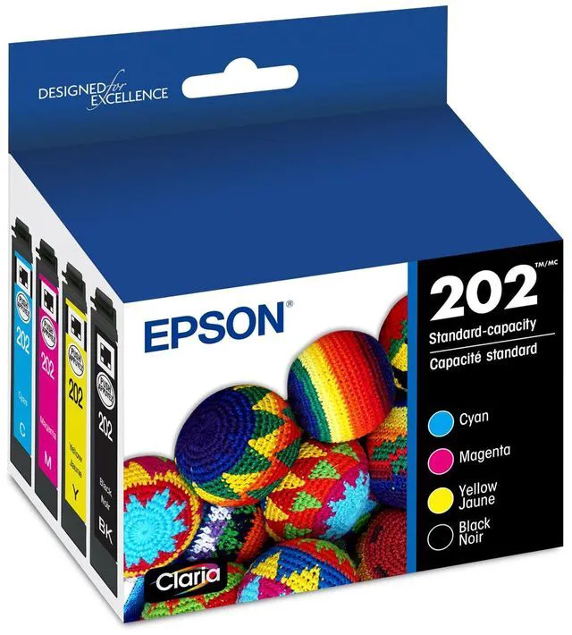 Main image of 202 Genuine Ink Cartridge Black and Color Combo Pack T202120-BCS Works With WorkForce WF-2860 and Expression XP-5100 Inkjet Printers