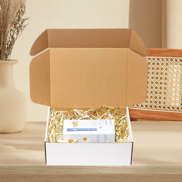 Alt view image 5 of 5 - Shipping Boxes 12x9x4" 25 Pack White Corrugated Cardboard Mailer Literature Mailer Packaging Supplies Mailing Boxes for Small Business