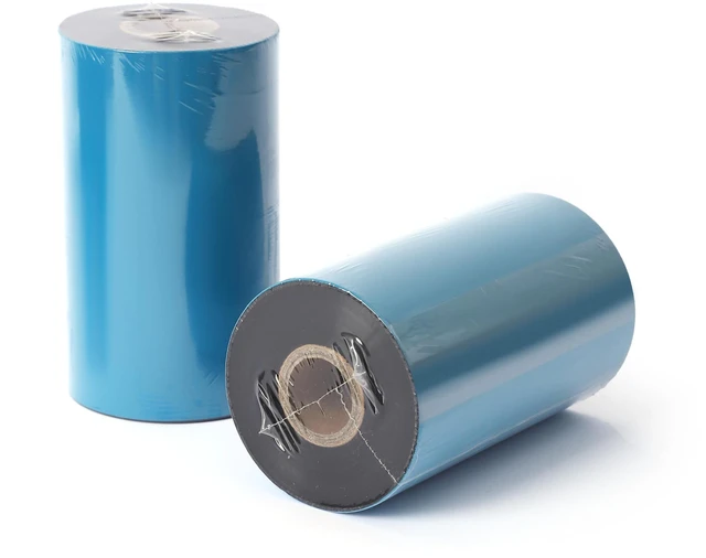 Main image of 6 Rolls 5.12'' x 1476' Premium Resin Enhanced Wax Ribbon, 130mm x 450m Black Thermal Transfer Ribbon, Barcode Thermal Label Printer Ribbon, CSO-Ink Outside, 1'' Core for Zebra, TSC, GoDex, Citizen