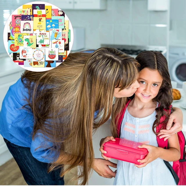 Alt view image 6 of 7 - 120 Pcs Kids Lunchbox Notes Back to School Gifts, 60 Style Motivational and Inspirational, Cute Boy's and Girl's Lunchbox, Kids Kindergarten Lunch Accessories, 3.5 x 3.5 Inch