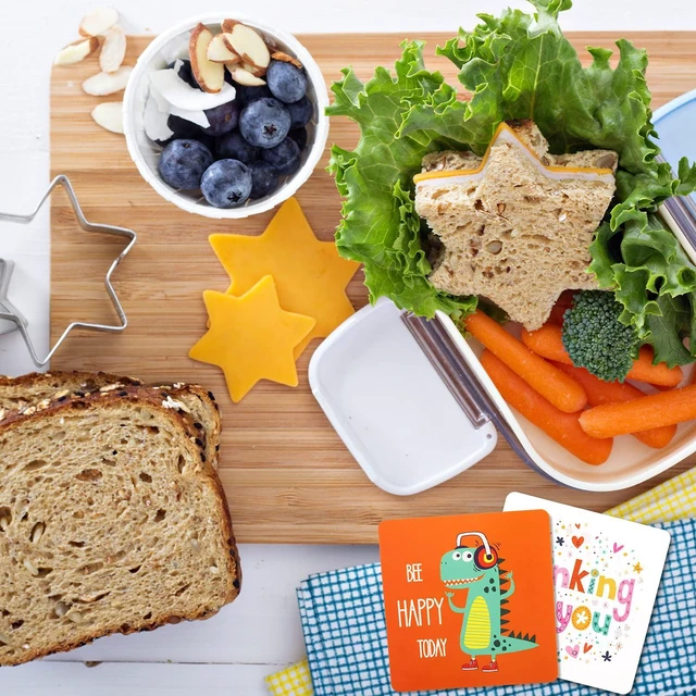 Alt view image 7 of 7 - 120 Pcs Kids Lunchbox Notes Back to School Gifts, 60 Style Motivational and Inspirational, Cute Boy's and Girl's Lunchbox, Kids Kindergarten Lunch Accessories, 3.5 x 3.5 Inch