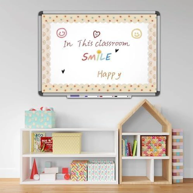 Alt view image 2 of 7 - 168ft Boho Bulletin Board Borders, Boho Classroom Decorations, Retro Floral Daisy Sun Rainbow Dot Trim Borders for Teacher School Supplies Classroom Door Wall Decor, 6 Styles