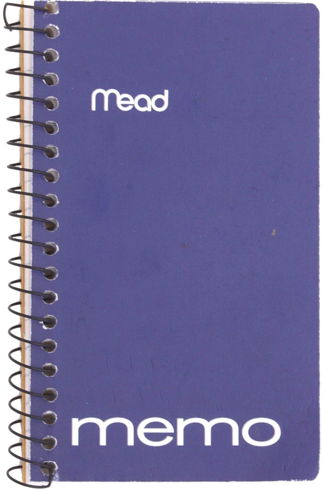 Alt view image 2 of 5 - Spiral Memo Notebook, 8 Count, Pocket-Notebook, College Ruled Paper, 3" x 5", 60 Sheets perNotebook, Assorted Colors (73605) (Pack of 9)