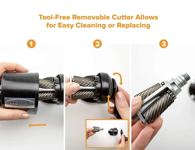 Alt view image 2 of 5 - Office Manual Pencil Sharpener MPS1-BLK Replacement Cutter (MPS1-K), Steel