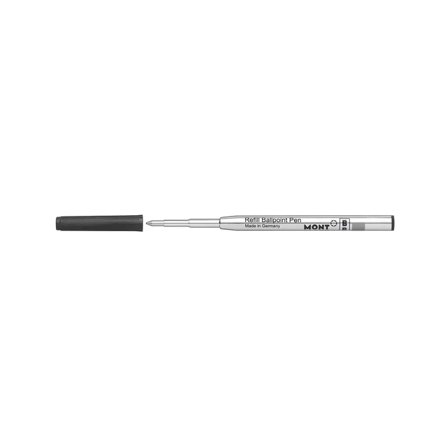 Alt view image 2 of 7 - Ballpoint Pen Refills (B) Mystery Black 116191 Refill Cartridges with a Broad Tip for Ball Pens 2 x Black Ballpoint Refills