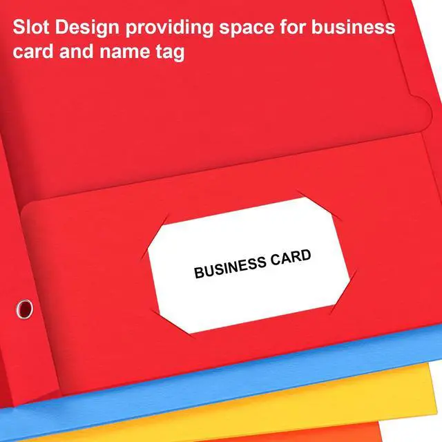 Alt view image 4 of 7 - 2 Pocket Folders with Prongs, 20 Pack Paper Folders with Pockets & 3 Prongs Assorted 5 Colors, Fit Letter Size Paper, for Organizing Files in School, Office, Business