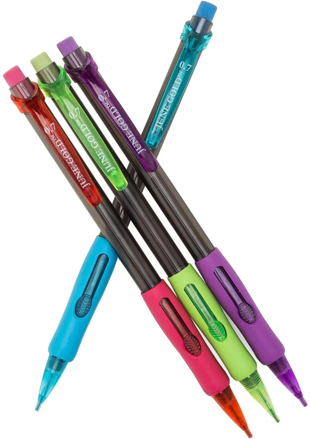 Alt view image 2 of 5 - 72 Mechanical Pencils, 0.7 mm HB #2, 220 Lead & 16 Eraser Refills 2 Lead Dispensers, Break Resistant Graphite, Convenient Side Click, Soft Non-Slip Grip
