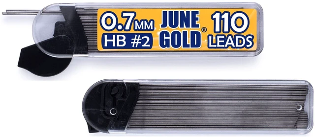 Alt view image 5 of 5 - 72 Mechanical Pencils, 0.7 mm HB #2, 220 Lead & 16 Eraser Refills 2 Lead Dispensers, Break Resistant Graphite, Convenient Side Click, Soft Non-Slip Grip