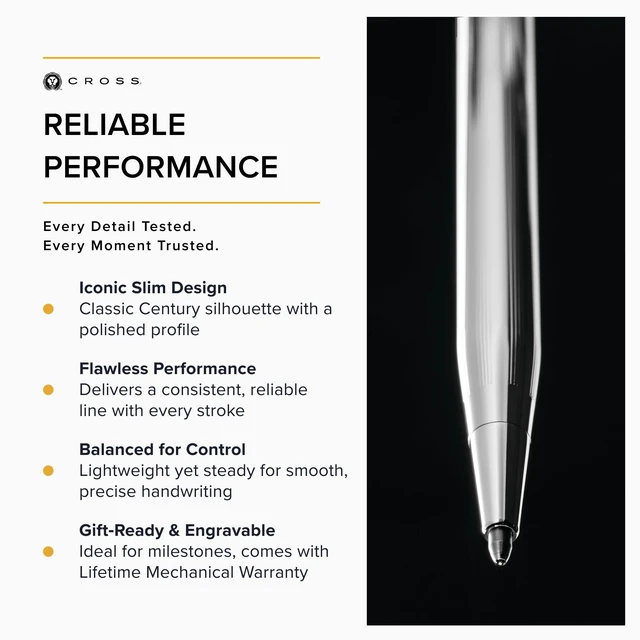 Alt view image 4 of 6 - Classic Century Ballpoint Pen, Multiple Colors, Black Ink Refillable Ballpoint Pen for Effortless Writing, Durable Construction, Premier Distinctive Look, Gift-Ready, Medium Point