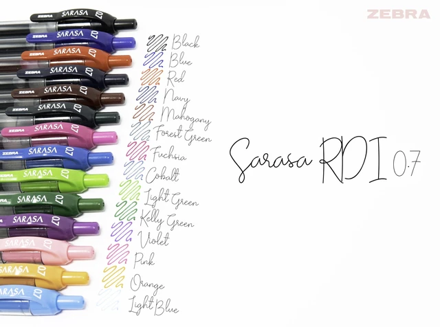 Alt view image 3 of 6 - SARASA X20 Retractable Gel Pen, Assorted Ink, 0.7mm, 14-Pack Rapid-Dry Ink, Smear-Resistant, Ideal for Left-Handed Writers, Note-Taking, Office, School Supplies, Medium Point Tip (46824)