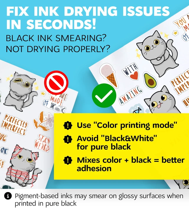 Alt view image 5 of 7 - 95% Clear Sticker Paper for Inkjet Printer and Laser 100 Sheets, 8.5x11 Transparent Sticker Paper, Printable Vinyl, Waterproof Clear Labels for DIY Stickers & Decals