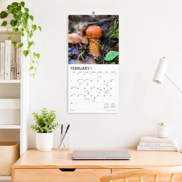 Alt view image 2 of 7 - Funny Calendar 2027 for White Elephant Gift, Large Wall calendar 12x12 Inches with 12 Months from January 2027 to December 2027, Thick Glossy Paper, 12" x 24" (Open)