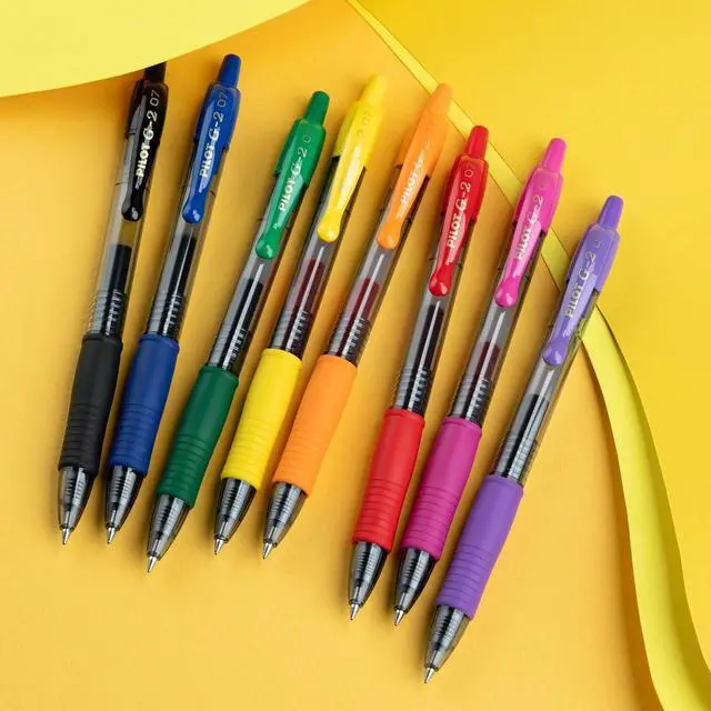 Alt view image 5 of 7 - G2 Gel Roller Pens, G2 Rainbow Colors Pack, 8 Pack Pouch, Assorted