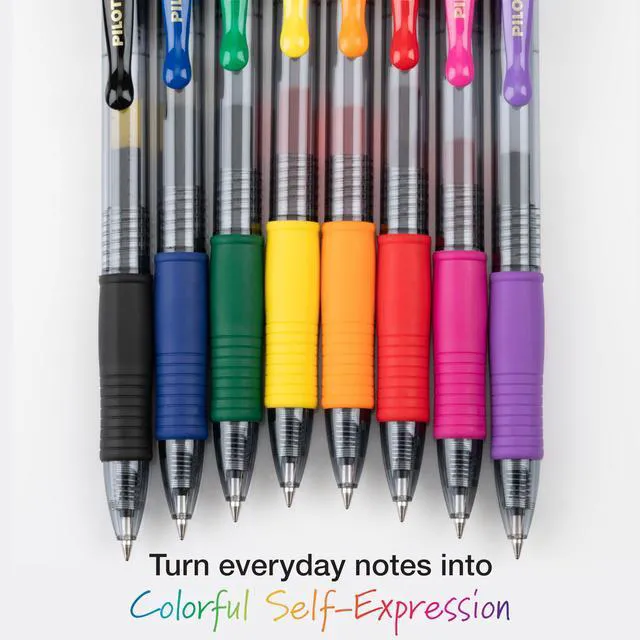 Alt view image 4 of 7 - G2 Gel Roller Pens, G2 Rainbow Colors Pack, 8 Pack Pouch, Assorted