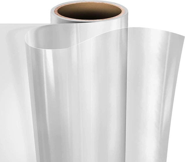 Main image of Clear Self-Adhesive Lamination Vinyl Roll for Die-Cutters and Vinyl Plotters (24" x 25ft Large Roll)