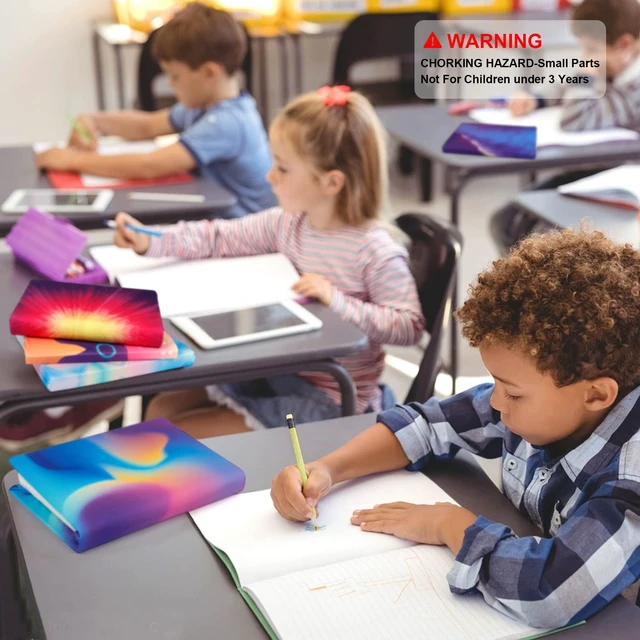 Alt view image 6 of 7 - 12 Pack Jumbo Fabric Book Covers, Stretchable Washable Durable Reusable Nylon, for Hardcover Textbooks Notebooks up to 9'x11', 12 Patterns