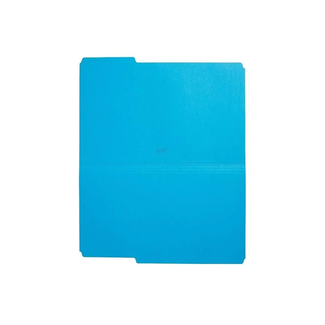 Alt view image 6 of 6 - Colored File Folders, Legal Size, 3Tab TopTab Design, Blue, Durable Paper Stock, 100/Pack Durable paper stock for everyday office document organization and filing