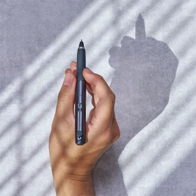 Alt view image 4 of 6 - ZENTO Signature Model Metallic Black Ballpoint Pen 0.5mm Ink Color Black UBZH05M.24