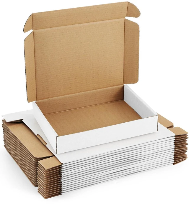 Main image of Shipping-Boxes-11x8x2 Inches: 25 Pack-Cardboard-Boxes-for-Packaging, White-Shipping-Boxes-for-Packing-Small-Business, Corrugated Box Mailers for Book Shoes Gift Mailing
