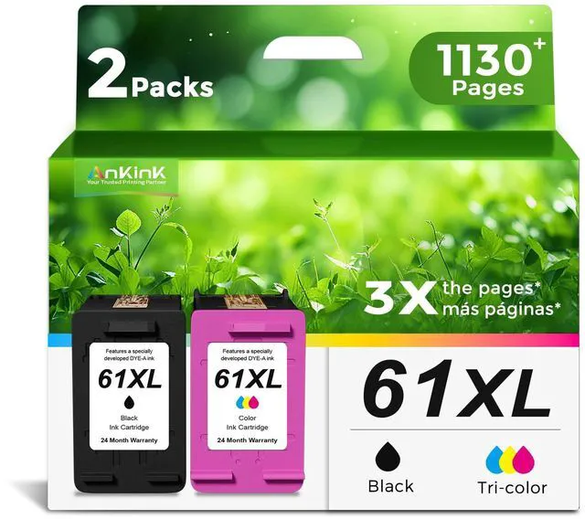 Main image of 61XL Ink Cartridge Replacement for HP 61 XL(Black Color Combo Pack) Compatible HP61 HP61XL for 4500 5530 4630 2540 4502 2542 4635 5535 4501 3050 2541 3510 2514 3512 1000 1010 1510 Printers