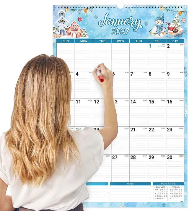 Main image of 2027 wall calendar - 2027 Large Wall Calendar, Big Calendars 2027 15.4'' x 23'', Jan. 2027 - Dec. 2027, 12-Month Hanging Planner for Office Home Planning & Organizing - 12 Different Themes