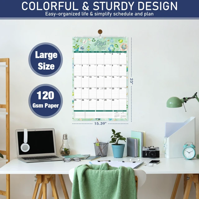 Alt view image 6 of 7 - 2027 wall calendar - 2027 Large Wall Calendar, Big Calendars 2027 15.4'' x 23'', Jan. 2027 - Dec. 2027, 12-Month Hanging Planner for Office Home Planning & Organizing - 12 Different Themes