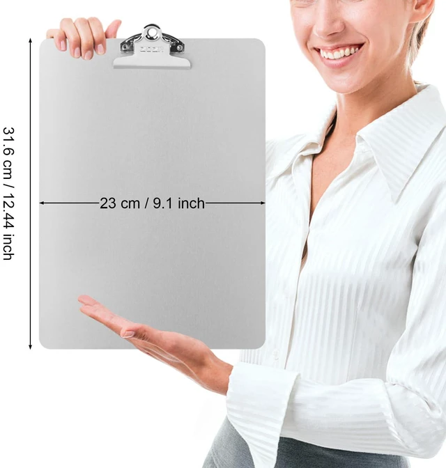 Alt view image 2 of 7 - Metal Clipboard, 24 Pack Heavy Duty Aluminum Clipboards 12 x 9 Inches, A4 Letter Sizer Document Holder with High Capacity Clip, Suitable for School, Office, Jobsite or Medical Staff, Silver