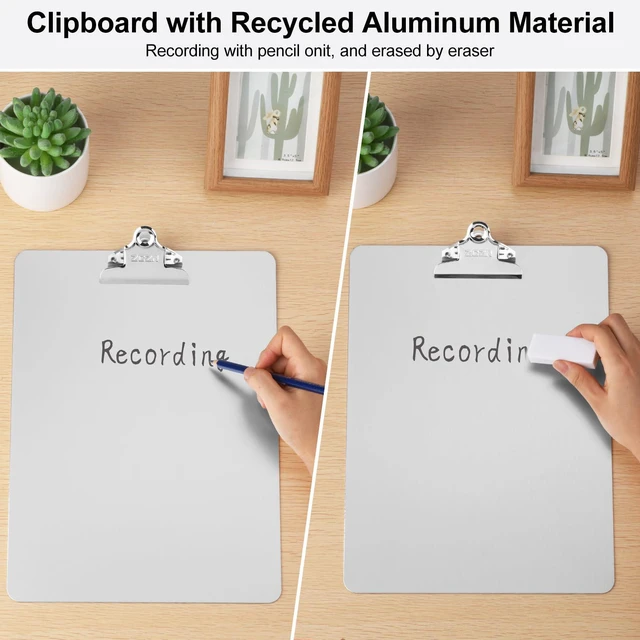 Alt view image 4 of 7 - Metal Clipboard, 24 Pack Heavy Duty Aluminum Clipboards 12 x 9 Inches, A4 Letter Sizer Document Holder with High Capacity Clip, Suitable for School, Office, Jobsite or Medical Staff, Silver