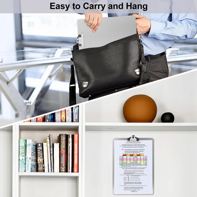 Alt view image 6 of 7 - Metal Clipboard, 24 Pack Heavy Duty Aluminum Clipboards 12 x 9 Inches, A4 Letter Sizer Document Holder with High Capacity Clip, Suitable for School, Office, Jobsite or Medical Staff, Silver