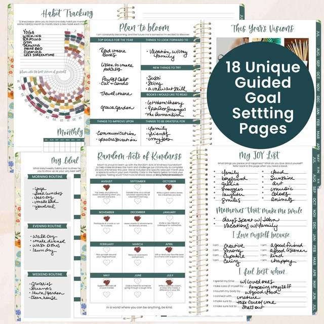 Alt view image 4 of 7 - 2026-2027 Planner - Academic Year (July 2026 - July 2027) Monthly & Weekly Soft Cover Planner for Women - 13 Month Calendar Agenda Book with Stickers - 5.5" x 8.25" - Garden Party, Beige