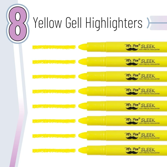 Alt view image 2 of 7 - No Bleed Gel Bible Highlighters, Yellow, Pack of 16