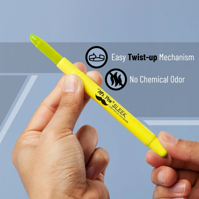 Alt view image 4 of 7 - Bulk Yellow Gel Highlighter, 32 Pack, Twist-Up Bible Highlighters