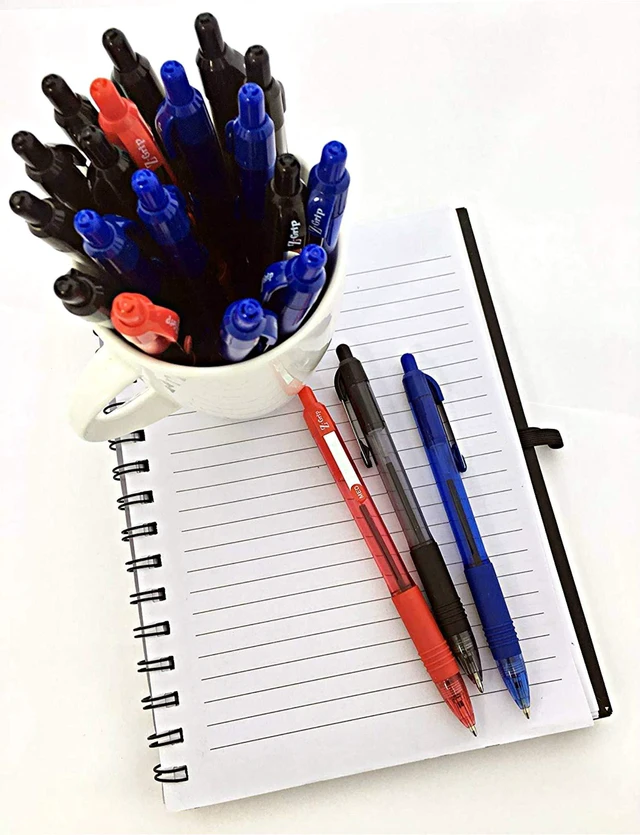 Alt view image 4 of 5 - Z-Grip Retractable Ballpoint Pen, Medium Point 1.0mm, 12 Black & 12 Blue Ink Pens, Bulk Pack of 24