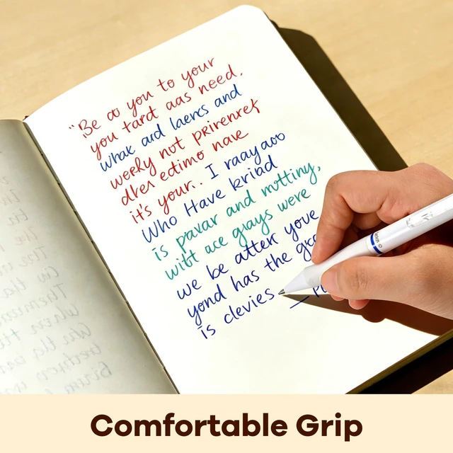 Alt view image 7 of 7 - Erasable Gel Pens, 12 Counts Retractable 0.7mm Fine Point Erasable Pens Clicker + 12 Counts Refills, Assorted Color Inks, Make Mistakes Disappear for Writing Planner Drawing and Crossword Puzzles