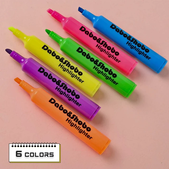 Alt view image 2 of 7 - Dabo & Shobo Highlighters Set of 24,Colored Markers And Beautiful Combination Set Liquid Ink Fast Drying And Not Easy To Fade Are Suitable For Classroom, Office And Shop Short Style (Pack of 3)