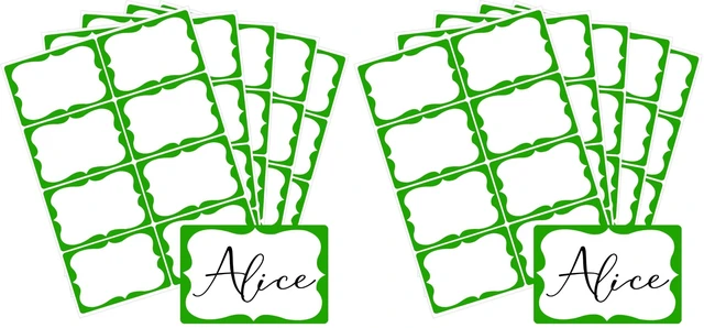 Main image of St. Patrick's Day Name Tags,2"x 3" Green Name Tag Stickers 200 Pcs Adhesive Name Stickers Name Badges Labels for School, Office, Home, Party, Conferences (Pack of 2)