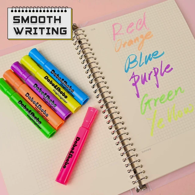 Alt view image 3 of 7 - Dabo & Shobo Highlighters Set of 24,Colored Markers And Beautiful Combination Set Liquid Ink Fast Drying And Not Easy To Fade Are Suitable For Classroom, Office And Shop Short Style (Pack of 3)