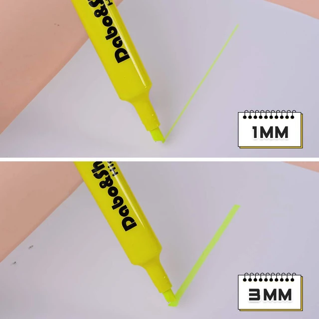 Alt view image 4 of 7 - Dabo & Shobo Highlighters Set of 24,Colored Markers And Beautiful Combination Set Liquid Ink Fast Drying And Not Easy To Fade Are Suitable For Classroom, Office And Shop Short Style (Pack of 3)