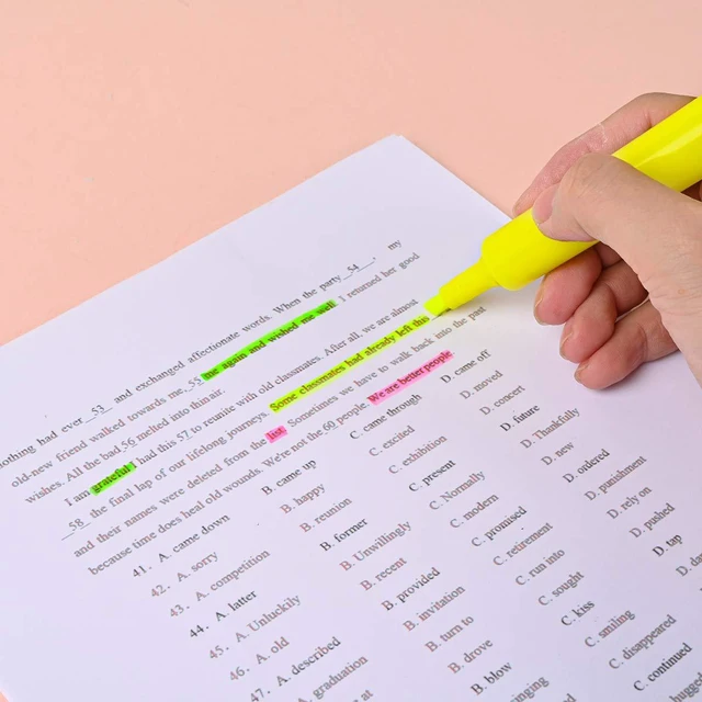 Alt view image 5 of 7 - Dabo & Shobo Highlighters Set of 24,Colored Markers And Beautiful Combination Set Liquid Ink Fast Drying And Not Easy To Fade Are Suitable For Classroom, Office And Shop Short Style (Pack of 3)