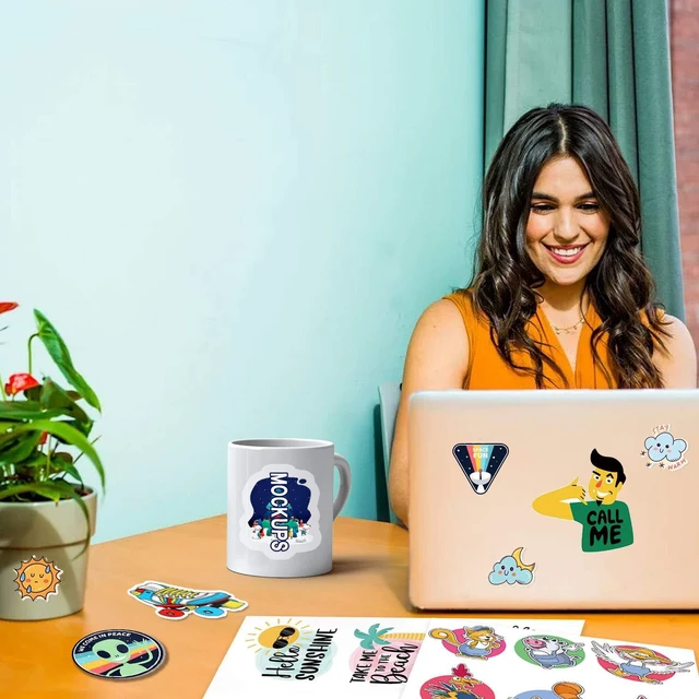 Alt view image 5 of 7 - Vinyl Sticker Paper for Inkjet Printer Matte 100 Sheets, Vivid Colors Waterproof, Removable, Work with Cutting Machine, White, 8.5x11 Inch, for Crafts, Custom Stickers