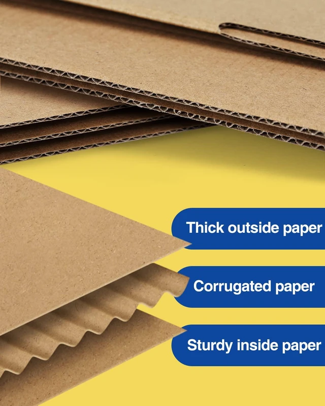 Alt view image 3 of 7 - Shipping-Boxes-11x8x2 Inches: 25 Pack-Cardboard-Boxes-for-Packaging, Brown-Shipping-Boxes-for-Packing-Small-Business, Corrugated Box Mailers for Book Shoes Gift Mailing