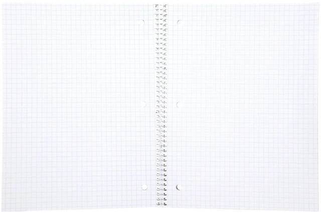 Alt view image 3 of 7 - Spiral Notebooks, Wirebound, Journals for School, Work, Business, Aesthetic Stationery, Writing Pads, Teacher & Student Supplies (4, Solid Color, Graph)