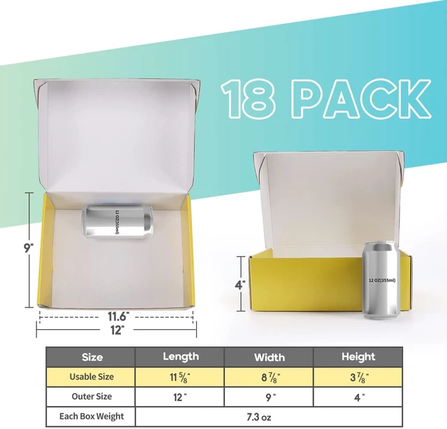 Alt view image 4 of 6 - 18 Pack 12x9x4 in Cardboard Shipping Boxes, 6 Colors Gift Box Bright Color, Tuck Top, Quick Fold, Easy Assemble, Shape Well, Single Corrugated, Shirt, Shoe, Small Business Packaging