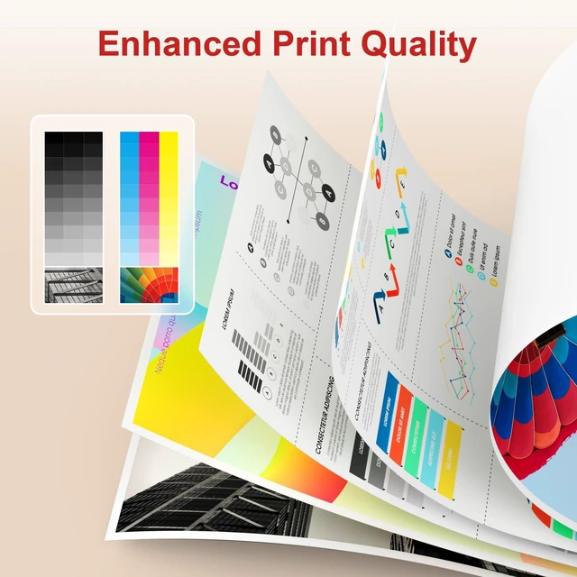 Alt view image 6 of 7 - 210 211XL Compatible for Canon 210 XL and 211 XL Ink Cartridges Combo Pack 850 Pages High Yield PG-210 CL-211 Upgraded Chip Compatible for Canon PIXMA MX410 MX320 MX340 MP480 MP490 MP270 IP2700 IP2702