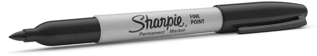 Alt view image 2 of 7 - Fine Tip Permanent Marker - Assorted Metallic Colours/Black (Pack of 4)