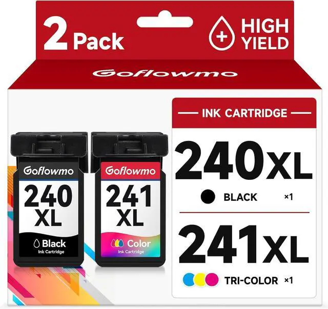 Main image of PG-240XL CL-241XL Ink Cartridge Compatible for Canon 240XL 241XL combo pack for Cannon MG3620 MG3600 TS5120 TS5100 MG3520 MG2120 MG2220 MG3220 MX472 Printer Ink Cartridge High Yield(1 Black 1 Color)