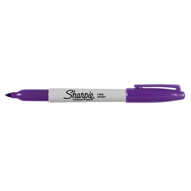 Alt view image 5 of 7 - Fine Tip Permanent Marker - Assorted Colours (Pack of 8)