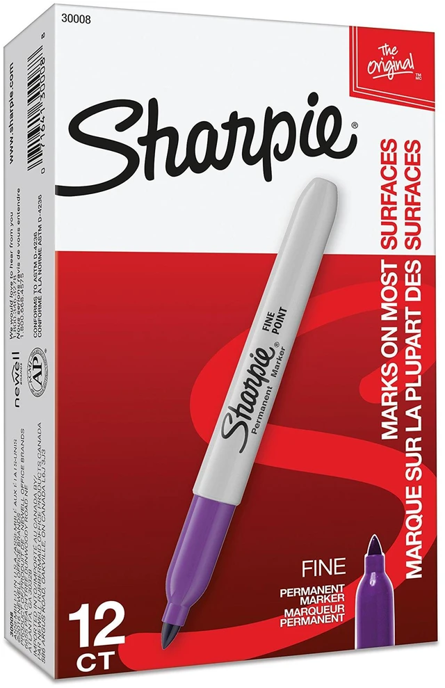 Alt view image 6 of 6 - Fine Point Permanent Marker (Pack of 4)