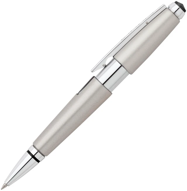 Main image of Edge Sonic Titanium Gel Rollerball Pen, Medium Point, Black Ink Elegant Accessory for Smooth Writing, Capless Slide-Open and Snap-Shut Design, Ergonomic Shape, Comfortable Grip, Gift-Ready