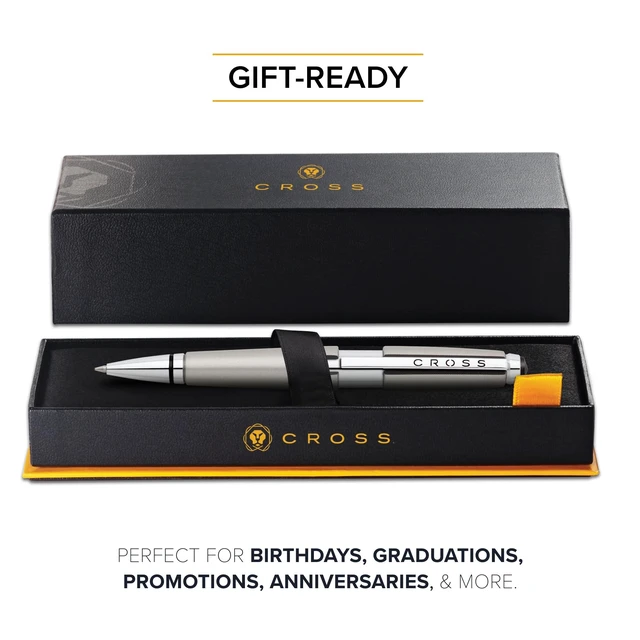 Alt view image 6 of 7 - Edge Sonic Titanium Gel Rollerball Pen, Medium Point, Black Ink Elegant Accessory for Smooth Writing, Capless Slide-Open and Snap-Shut Design, Ergonomic Shape, Comfortable Grip, Gift-Ready